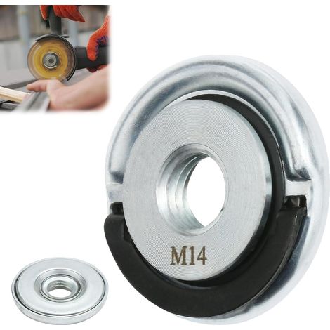 M14 Schnellspannmutter – 1 Stück – Robuster 45er Stahl – Werkzeugloser Zubehörwechsel – Für Winkelschleifer bis 150 mm – Durchmesser 45 mm (1/5)