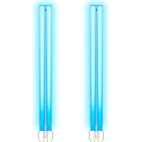 36W Ampoule de Remplacement UVC 2G11 PLL, Ballast Électronique, pour Clarificateur Bassin, Filtre UVC, Élimine Bactéries, Algues Efficacement pour Étangs (Lot de 2) (1/5)