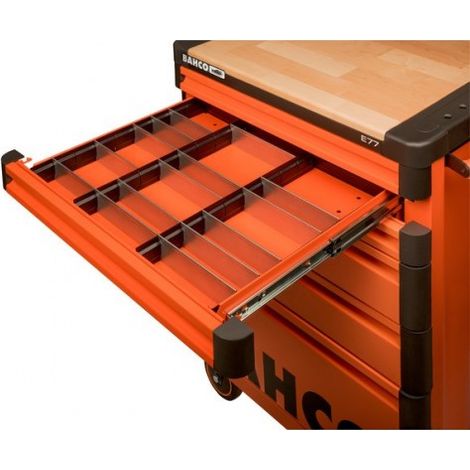 Rangement d'outils Bahco removable drawer dividers acier galvanisé 55 cm