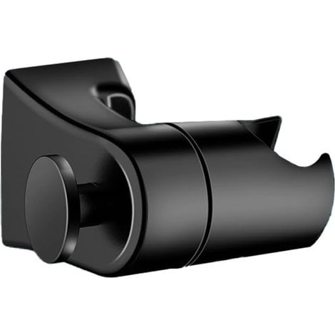 Support de pommeau de douche moderne et réglable, fixation murale sans perçage en acier inoxydable 304 pour la rénovation et la réparation de salles de bains (noir) (1/5)