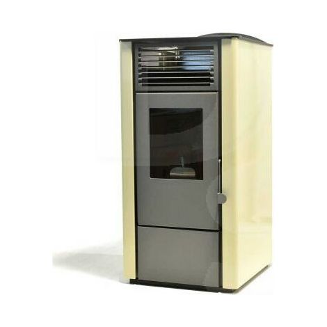 Estufa de pellets Punto Fuoco Lory 10 8,8Kw Marfil (1/3)