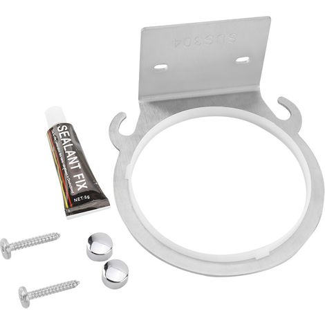 Support Sèche Cheveux Acier Inoxydable 304 Sans Perçage Adhésif Salle De Bain Mural (1/5)