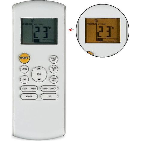 Mando a distancia universal para aires acondicionados Beko y Midea – 433 MHz, compatible con RG57K7(B), RG57A1(B), RG57B(B), BGEF, BGE