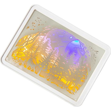 Boîte lumineuse en papier découpé à la lumière douce, chaude et romantique. Lampe 3D en papier découpé alimentée par batterie USB, idéale pour les chambres, les bureaux et les fêtes. Modèle 3 (interru (1/5)