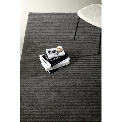 Milton tapis 300x202cm gris foncé. (1/5)