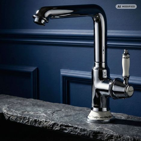 PaulGurkes Robinet de lavabo rétro pour cuisine, robinet nostalgique vintage (1/5)