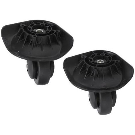 (Noir)Roulettes pivotantes Noir - Silencieuses - 5 cm - 2 roulettes (1/4)