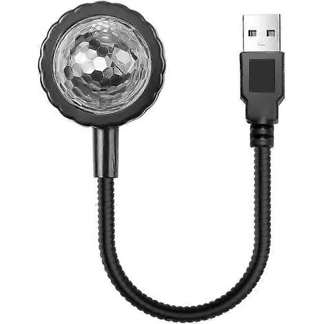 Projecteur d'ambiance LED pour toit de voiture (9 modèles), éclairage d'ambiance intérieur, éclairage étoilé, USB, veilleuse multicolore avec contrôle musical.