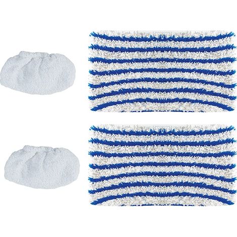 Polti PAEU0357 Vaporetto 3 Clean Kit Panni e Cuffie Microfibra Lavabili per Pavimenti e Imbottiti (1/4)
