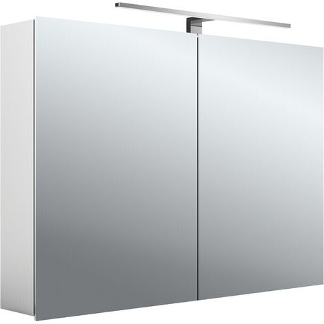 emco mee LED-Lichtspiegelschrank, aluminium, 2 Türen, (1/5)