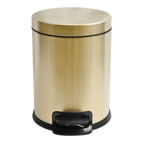 Cestino bagno 5lt con pedale in acciaio inox finitura oro PVD  KA5G kamalu