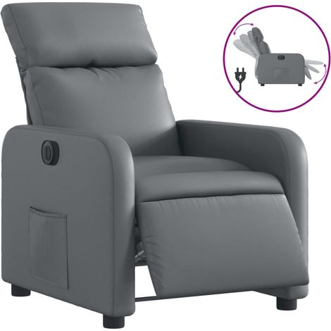 Maison Exclusive - Relaxsessel Elektrisch Grau Kunstleder