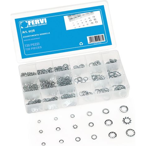 720 TLG SORTMENT STERNSCHEIBE FÄCHERSCHEIBE ZAHNSCHEIBE SET FERVI 0178