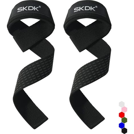 Sangles de levage pour musculation pour femme et homme accessoire de force pour bodybuilding et entraînement sportif (1/4)