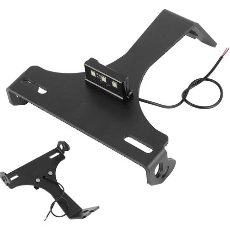 Support Plaque d'Immatriculation CNC avec Feu LED Blanche pour Ducati 848 1098 1198 1098R 1098S 2008-2011 (1/5)
