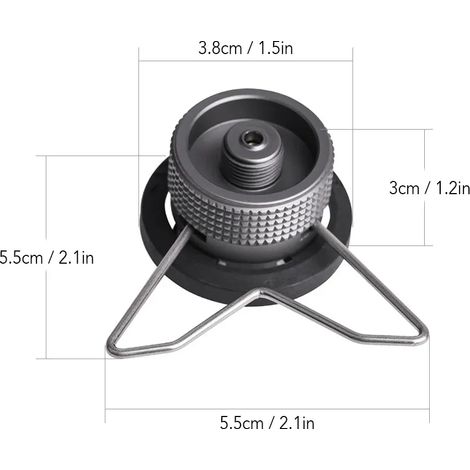 Adaptateur pour réchaud à gaz Gas Saver Plus avec adaptateur butane, adaptateur pour réchaud à gaz, adaptateur de recharge pour réchaud de camping, équipement de camping, réchauds de cuisine portables (1/5)