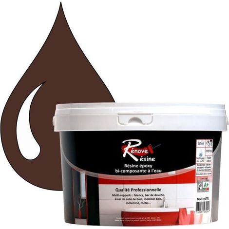Peinture Résine - Rénove Résine 0.5L - Brun acajou - Mat - Multi-supports (Carrelage, Faïence) (1/4)