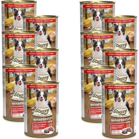 STUZZY Monoprotein Rindfleisch - Nassfutter für Hunde - 12 x 400 g