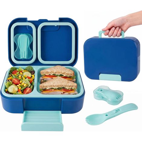 Lunch Box, 720 ml Lunch Box Umami, Boite Repas Compartiment, Bleu royal (1/5)