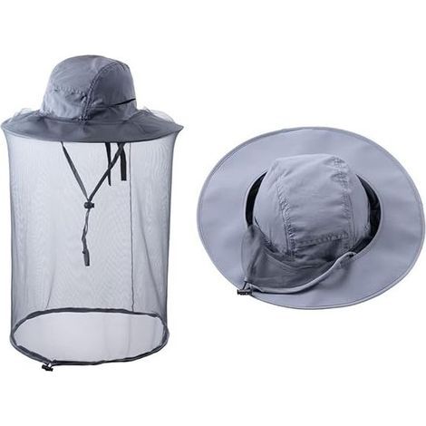 1/2 Pcs Beekeeper Veil/Bee Beekeeping Mosquito Net Hats with Netting/Sarifi Hiking Sun Protection Cap (1/5)