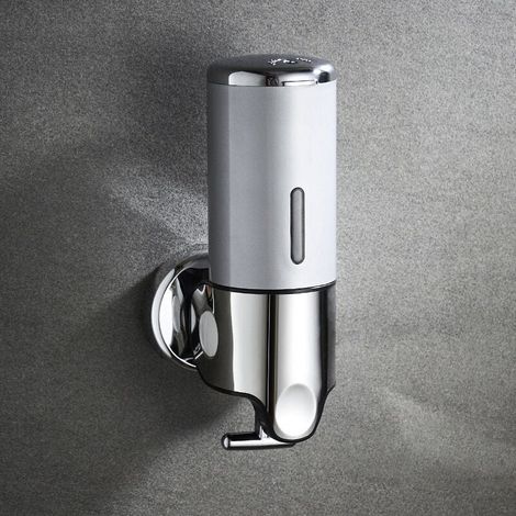Seifenspender – inklusive 500-ml-Seifenspenderflasche und 1 Meter Verlängerungsschlauch – 1 Stück – Gebürstetes Gold