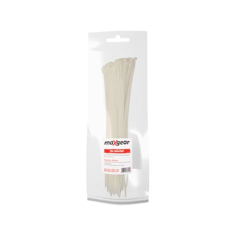 BANDE PLASTIQUE MAXGEAR 9X550 (100 PCS) BLANC