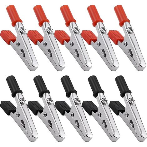 Pinces crocodile, matériau en alliage, durables et fiables, 10pcs (1/2)