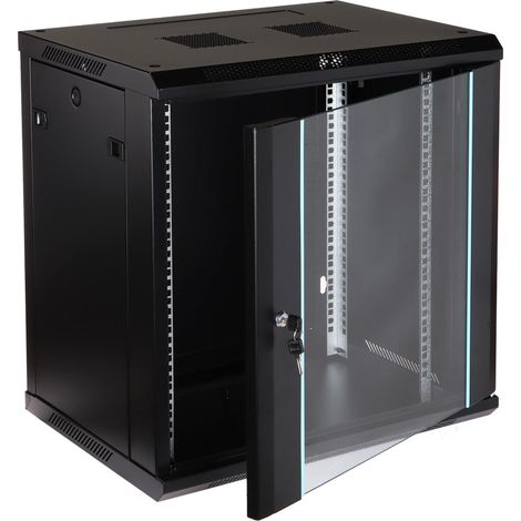 Armadio rack a parete eprado-R19-12U/450-blu