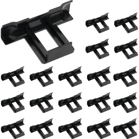 20 Pièces Clips de Drainage pour Panneau Solaire, 30mm Clips de Nettoyage pour Panneau Solaire, Clips de Nettoyage de Module PV pour Vidange d'Eau (1/5)