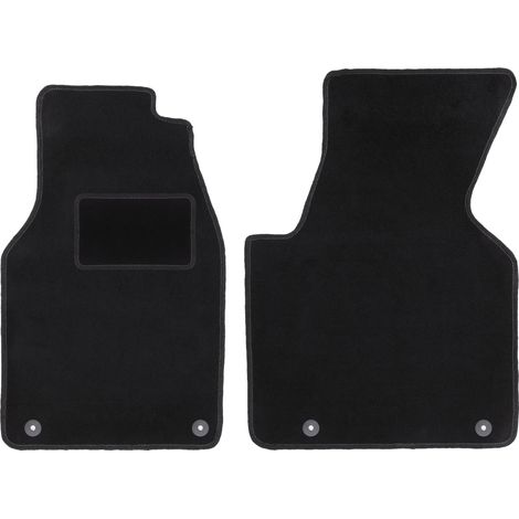 Alfombrillas delanteras negras para Volkswagen Transporter T4 furgoneta (1993-2001)