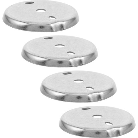 Rondelles de base de rechange en acier inoxydable Healeved (lot de 4) pour porte-serviettes et porte-papier toilette (1/5)