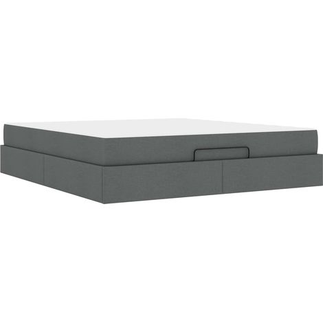 Maison Exclusive - Struttura letto con materasso 2 pz Grigio Sfumato Tessuto (1/5)