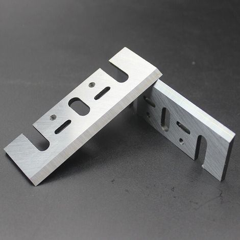 Cuchilla para cepilladora eléctrica, cuchilla de repuesto para cepilladora eléctrica, un par de cuchillas de repuesto para cepilladora eléctrica manual de carpintería HSS para cepilladora manual (1/4)
