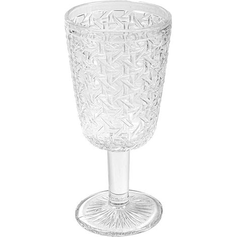 Lot de 6 verres à vin 'Vintage' 280 ml Ø 8 x 17,3 cm Transparent Verre (1/5)