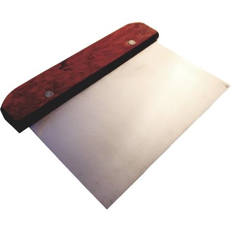Racloir à pâte - Couteau à pâte - Racloir - Coupe-pâte - Coupe-pâte - Résistant 15 x 11 cm - Bois - Pâte - Cuisine - Usage ménager - Ustensile de cuisine - Lisseur (1/3)