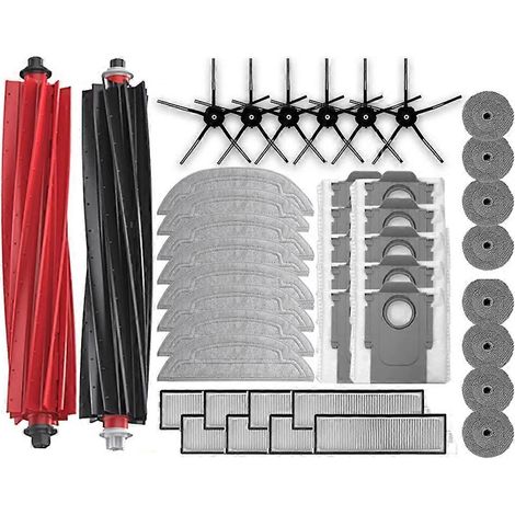 Filtre pour aspirateur brosse pour aspirateur Filtre de brosse pour aspirateur filtre de Roborock S8 MaxV Ultra Robot Aspirateur Spare Accessoires Main Side Brosses Serpillière Cloths HEPA Filtres piè (1/5)