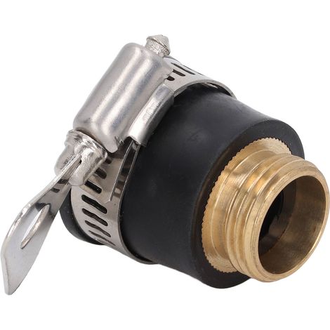 Adaptateur raccord tuyau universel lave-main robinet jardin cuisine raccord rapide lave-vaisselle 1/2in caoutchouc laiton (1/5)