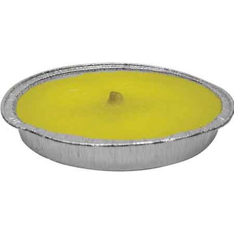 FIACCOLA ALLA CITRONELLA IN STAGNOLA Ø 14x2h cm