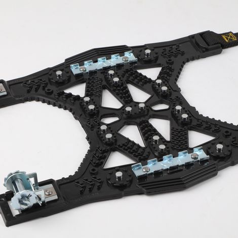 Universell verstellbare, einteilige Notfall-Schneekette für LKW/SUV/ATV, geeignet für Reifen von 6,5 bis 10,8 Zoll.