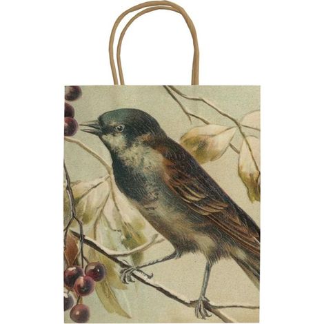 Dekorative A5-Tasche STBAG136 Vogel auf einem Ast
