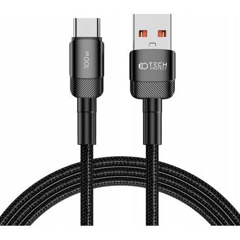 Tech-Protect Ultraboost EVO Typ-C-Kabel 100 W/5 A 200 cm Titan (1/5)