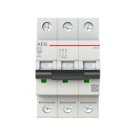Leistungsschutzschalter AEG elfaplus 6kA 16A 3-polig (1/3)