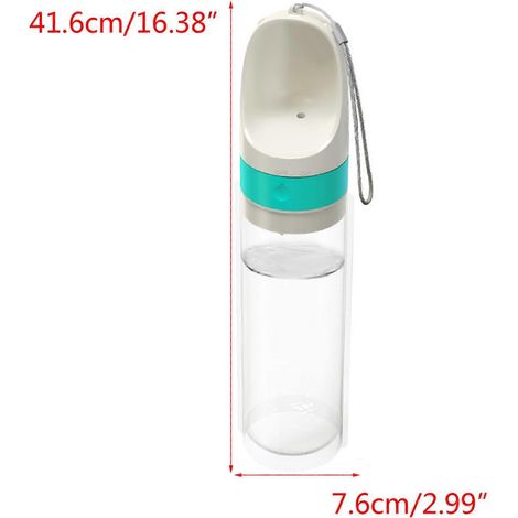 Gourde pour chien 1000 ml avec distributeur et gamelle intégrée (1/4)