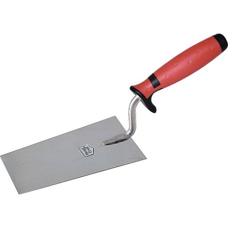 Truelle Berner, L.140 mm, l.70 mm, en acier inoxydable, avec manche en acier inoxydable bi-composant (1/2)