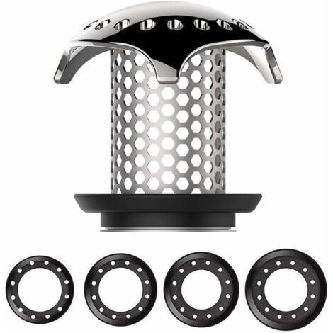 Bathtub Filter Hair Catcher Steel Filter Drain Hair Catcher Stainless Steel for Bathtub Assort Drain Sizes from 3.5cm to 4.5cm (1/5)