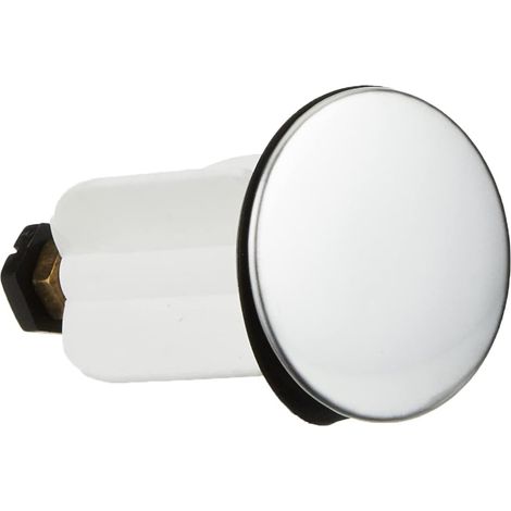 1 Clapet Entrant Pour Bonde Automatique, Diamètre 39 Mm, Corps Plastique Et Dessus Chromé, Pour Lavabo