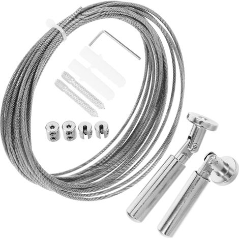 1 Corde à linge extérieure en acier inoxydable, mètre, résistante (1/5)