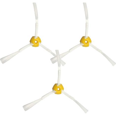 Pack de 3 Brosse latérale pour irobot Roomba - Série 600 700 -Jaune (1/5)