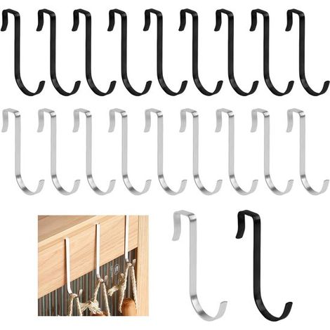 Ganci per maniglie delle porte - Non richiedono colla né foratura - Flessibili e portatili (1/5)