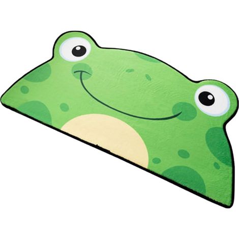 Tapis de Sol Cartoon Vert en Polyester Antidérapant Absorbant (1/5)